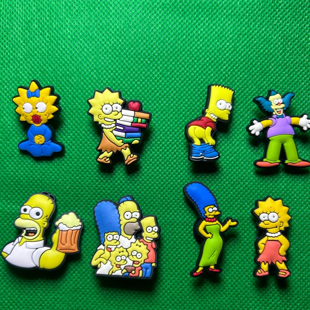 NEW Set of 8 Simpsons and Friends Croc Charms Bundle to save more.